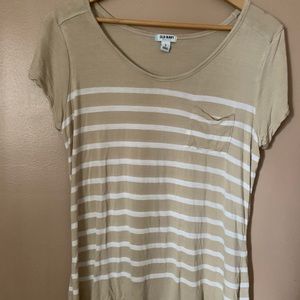 Old Navy short sleeve top Tan, size large